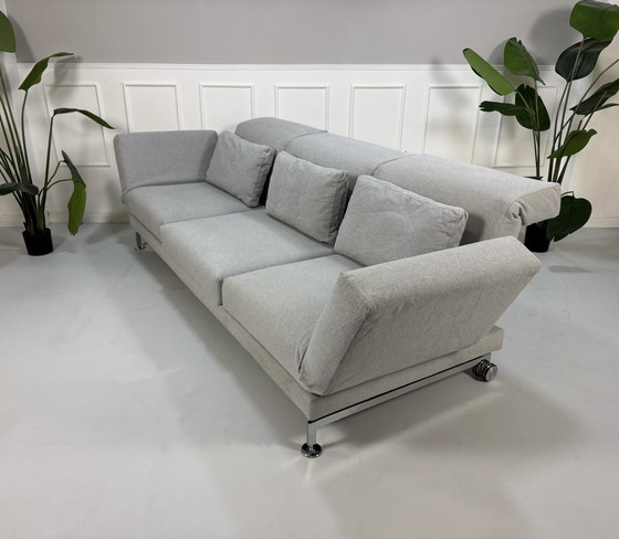 Image 1 of Sofá cama de 3 plazas Brühl Moule, color gris, de diseño