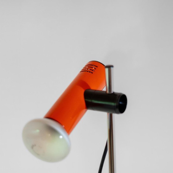Image 1 of 1x Space Age Metal Floor Lamp, Targetti Sankey, Italy 1970s