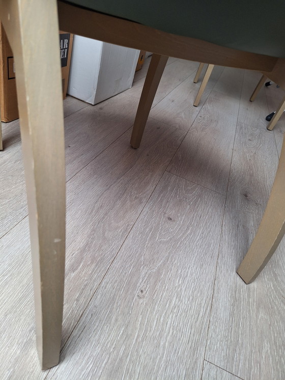 Image 1 of 3 sillas de comedor de cuero Leolux