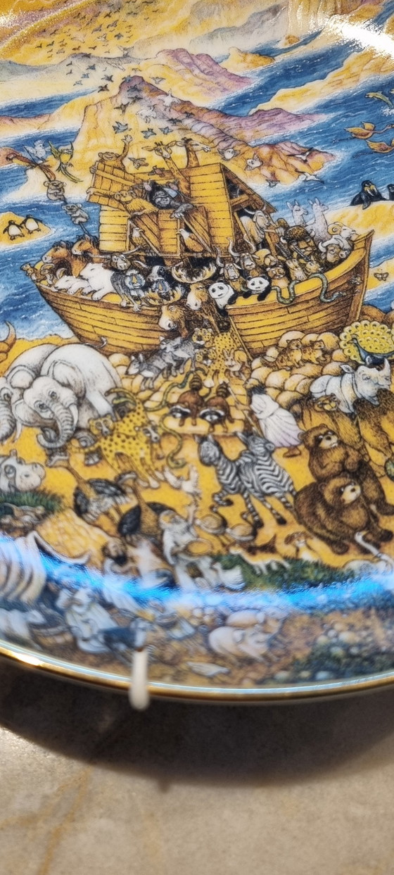 Image 1 of Magnifique planche de collection Two By Two Bill Bell Franklin Mint Heirloom Limited Edition.