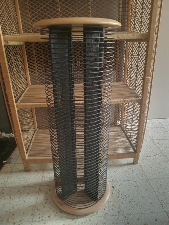 Image 1 of CD rack - TECHPOINT - for hundreds of CDs. Also serves as a plant table.