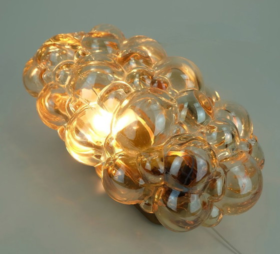 Image 1 of Helena Tynell Wandleuchte aus Limburg-Bernsteinglas, 1960er Jahre, Mitte des Jahrhunderts