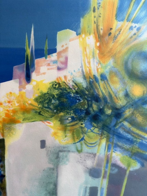 Image 1 of Lithografie „Ein Sommer in Mykonos“ von Daniel Gélis