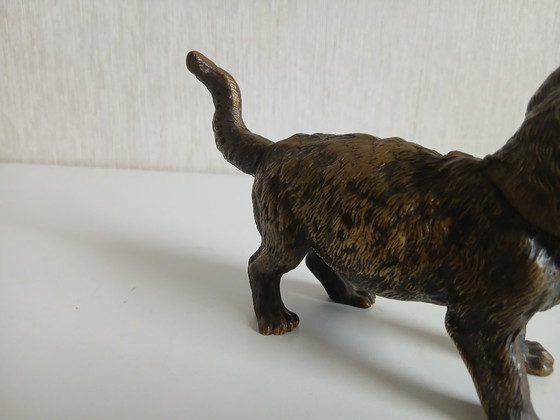 Image 1 of Franz Xavier Bergmann (1861-1936) large bronze cat as an inkwell