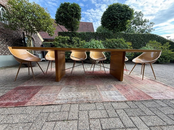 Image 1 of 10 Driade Lago chairs in gold