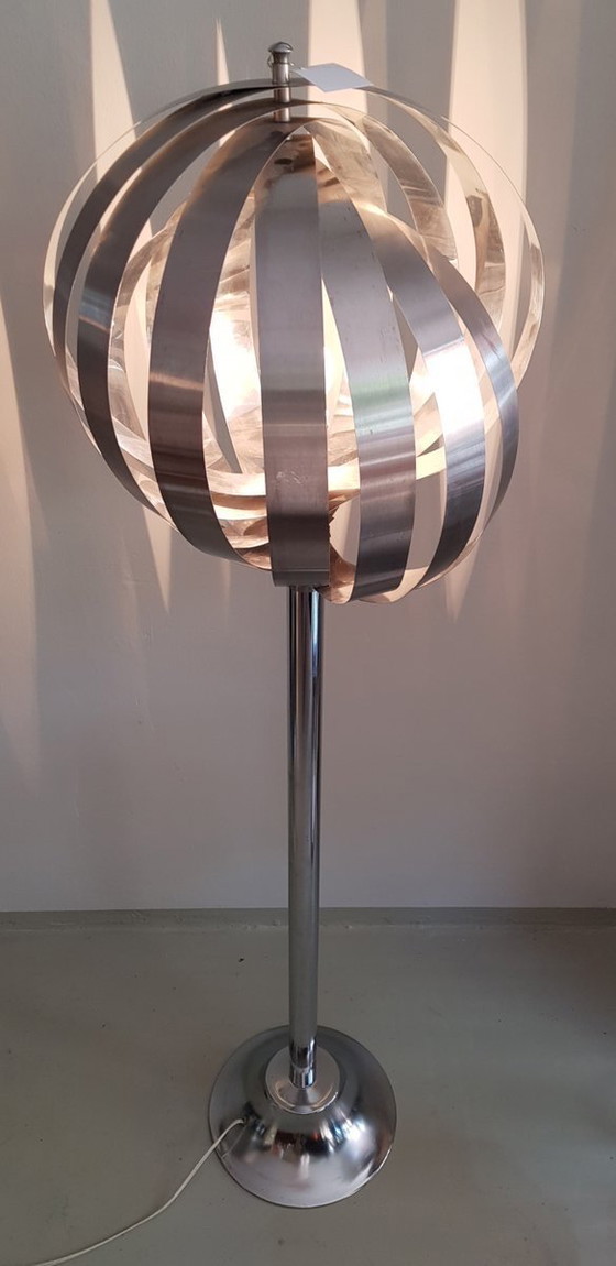 Image 1 of Lampadaire Moon Chrome Par Henri Mathieu