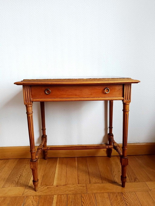 Mesa de centro de mármol estilo Luis XVI