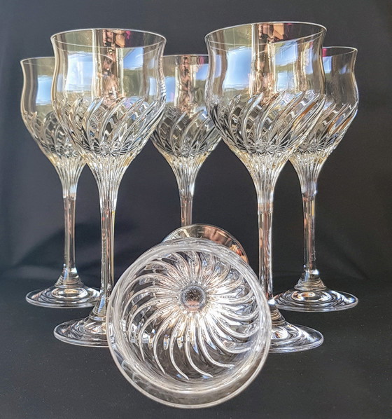 Image 1 of Verres à vin blanc cristal Vintage