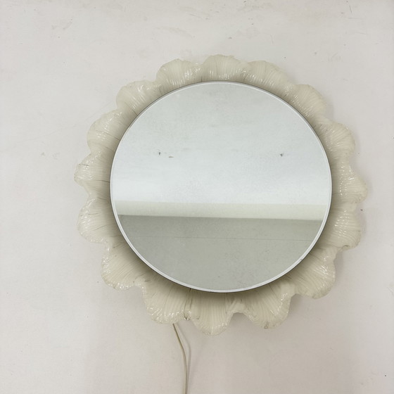 Image 1 of Vintage Lucite wall mirror with backlight , 1970’s , Germany