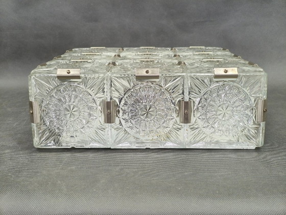 Image 1 of Lampada da soffitto a incasso in vetro ceco, Kamenický Šenov, anni '70