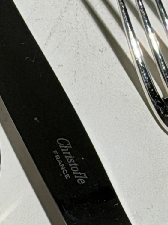 Christofle “Spatours” 144-Piece Flatware Set — New in Original Boxes – Cutlery Sets (photo 4 of 10)