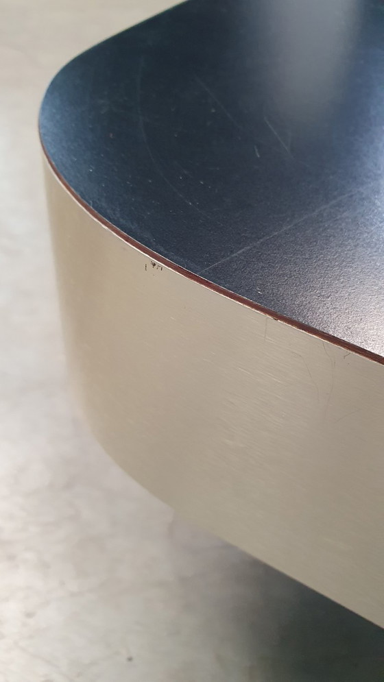 Tavolino vintage Roche Bobois Attr Willy Rizzo anni '70 Italia – Tavolini da caffè, lamine (photo 9 of 9)