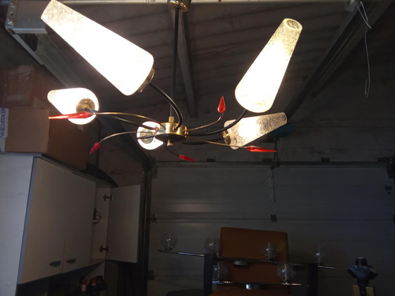 Image 1 of Lampadario Art déco a ragno