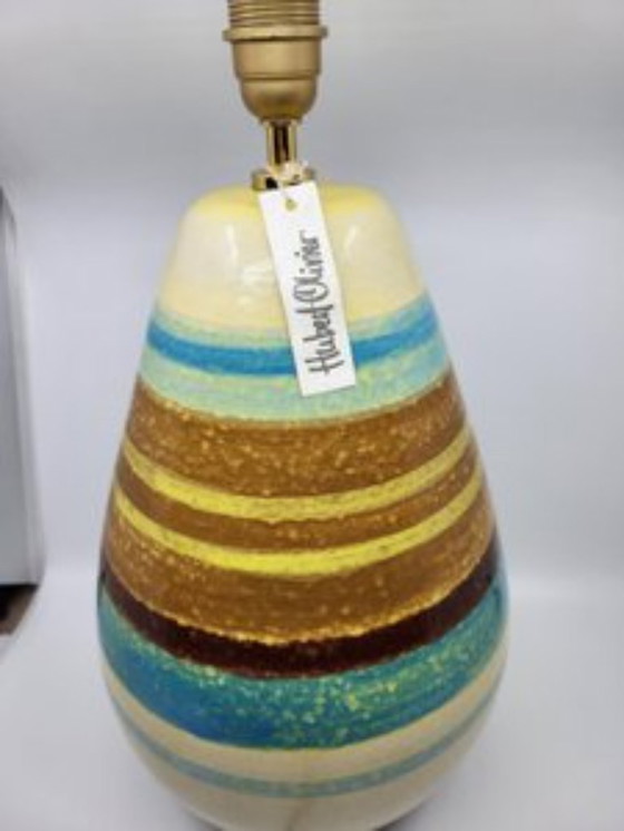 Image 1 of Hubert Olivier ceramic lamp, France, 1990