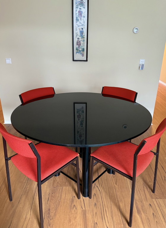 Image 1 of Table composite noire rétro moderne