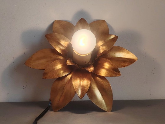 Image 1 of Wandlampen in Hollywood Regency-stijl uit de jaren 70.