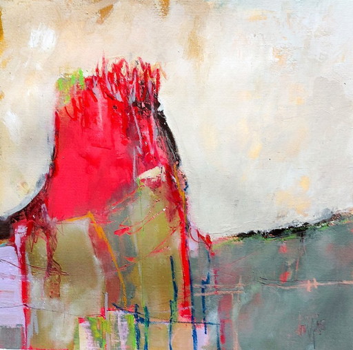 Acryl-Mischtechnik – LAVA – 50 x 50 cm