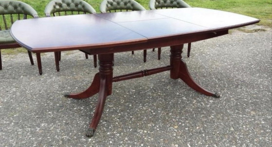 Heldense Mahony Tavolo da Pranzo Allungabile – Tavoli da pranzo, Wood, Brass (photo 5 of 5)