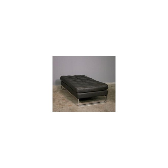 Image 1 of Vintage Valdichienti living room set in anthracite leather, 1970