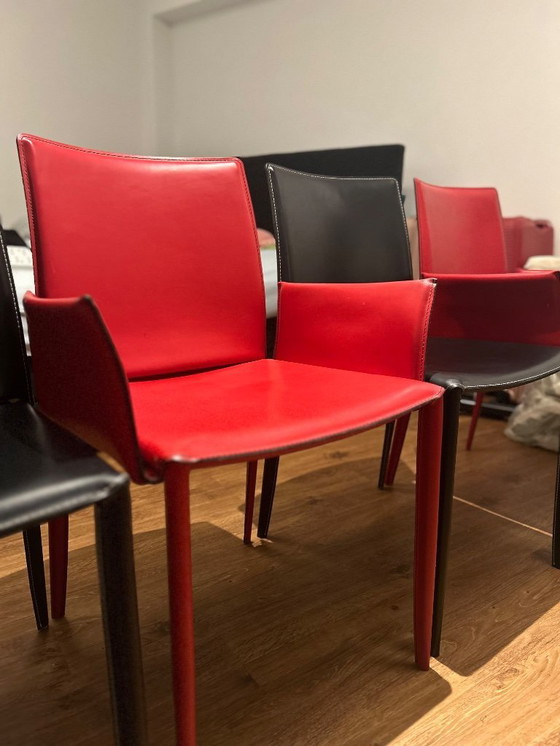 Image 1 of 4x Bontempi Linda red black set 