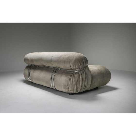 Image 1 of Vintage Soriana 2-Seat Sofa by Afra e Tobia Scarpa for Cassina 1970s