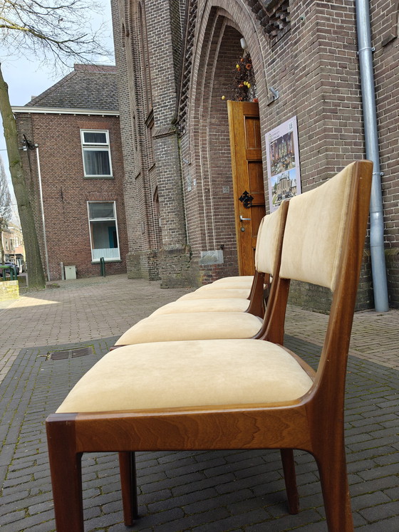 Image 1 of Set vintage eetkamerstoelen zes stuks
