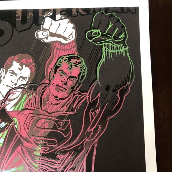 1990s After Andy Warhol "Superman" Lithograph – Lithographs & prints, Paper (photo 9 of 11)