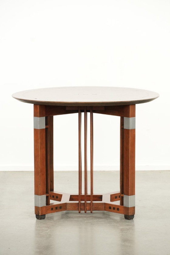 Image 1 of Table d'appoint/centre ronde Schuitema de style Art Déco, de la série Decoforma, en bon état.