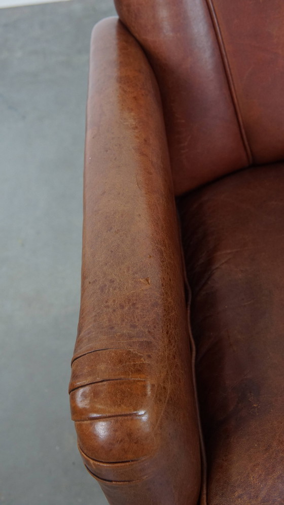 Image 1 of Poltrona/poltrona Art Déco in pelle di pecora