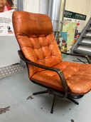 Mid-century vintage design Göte Möbler of De Sede draaistoel
