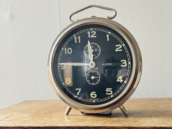 Image 1 of Vintage Peter 'Repeat' wekker, ca. jaren 1960. In prachtige werkende conditie.