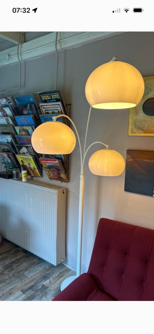 Lampe champignon vintage Dijkstra à 3 bras