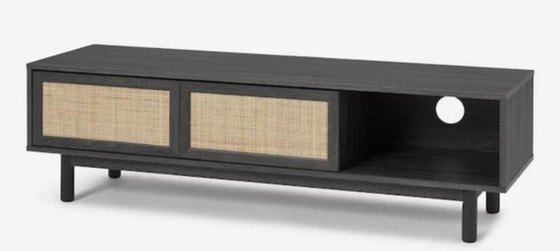 Image 1 of Rotan tv-meubel in Pierre Jeannette-stijl