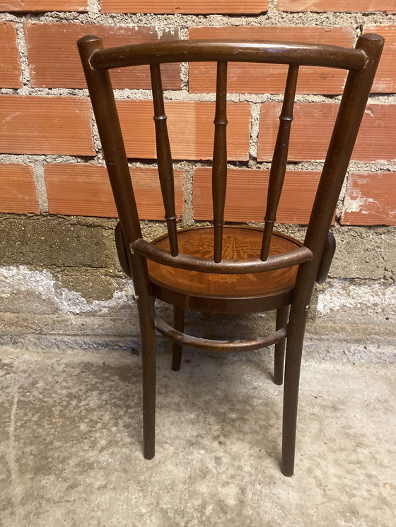 Image 1 of Chaise Bistrot THONET Mudson J. & J. Kohn Bentwood Bois Courbé 1930 Raro #D392