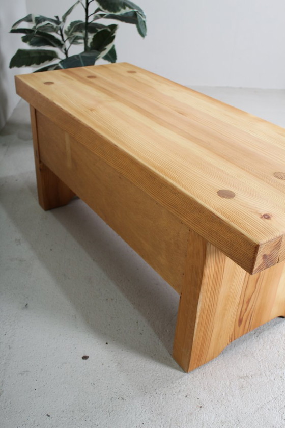 Image 1 of Vintage design pine hall bench