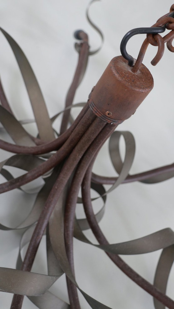 Jacco Maris - Ruban Plie Lamp, 8-Arm Chandelier – Bronze (photo 3 of 5)