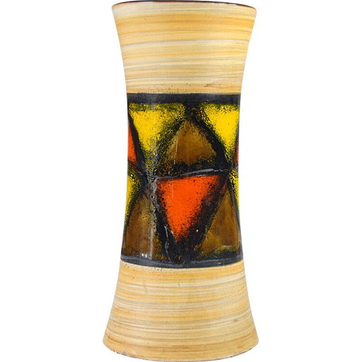 Vintage ceramic vase by Aldo Londi for Bitossi, 1960s