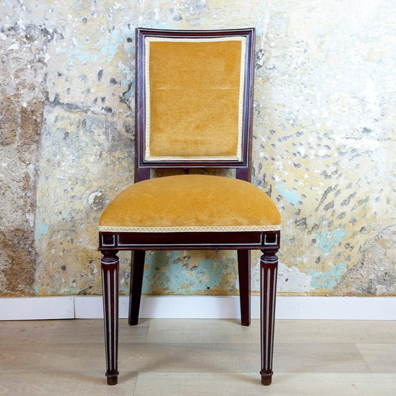 Image 1 of Set di sedie laterali in stile Luigi XVI spagnolo, anni &#39;40