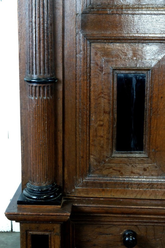 Image 1 of Säulenschrank aus dem 17. Jahrhundert, Eiche, um 1610-1630