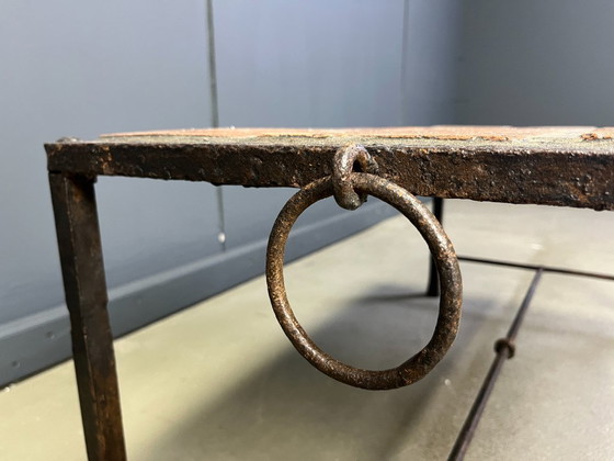 Image 1 of Mesa de centro española de hierro y azulejos, años 50