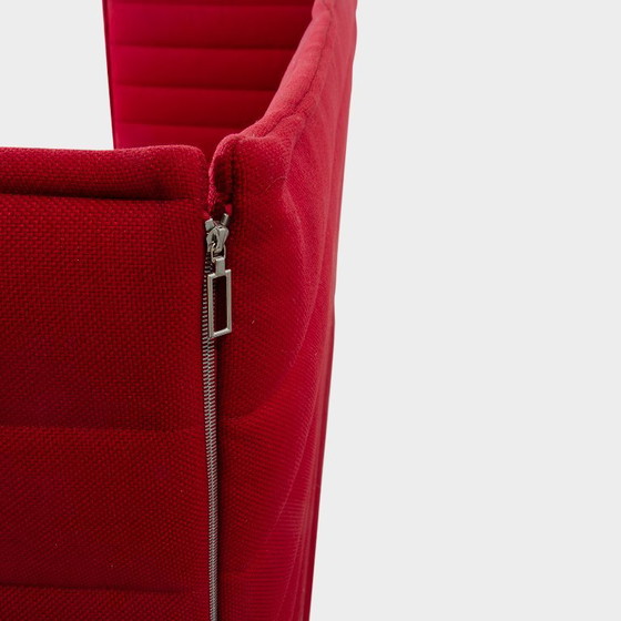 Vitra Alcove Sofa, rot, 238 x 136 cm – Metal, Textile (photo 5 of 7)