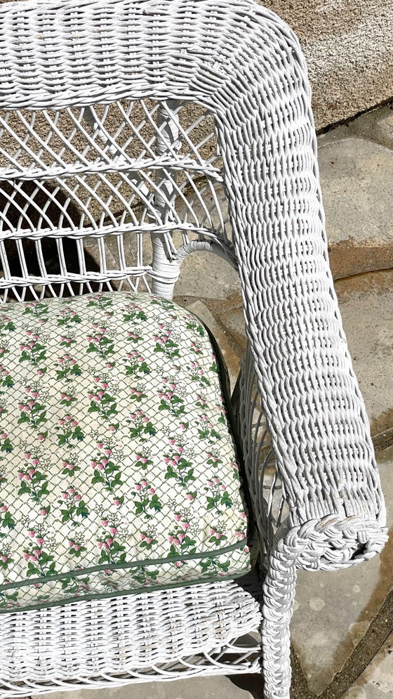Image 1 of Vintage Rattan Kids Armchair