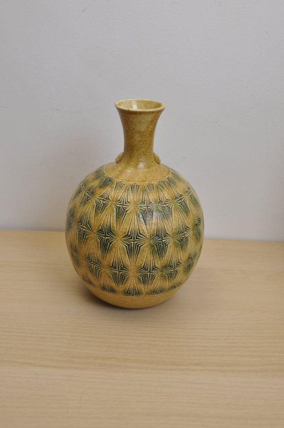 Image 1 of Vase - Kato Touzabrou Akazu-oven Kizeto - Japan