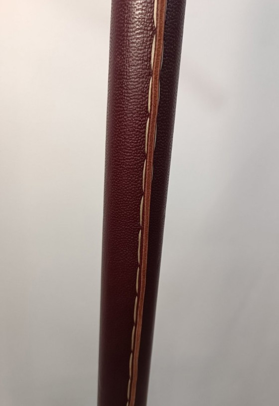 Image 1 of Valet de chambre gainé cuir par Jacques Adnet 1950s