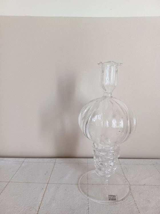 Original Des Pots, hand-blown candle holder/small vase, Glass, Transparent (photo 2 of 8)