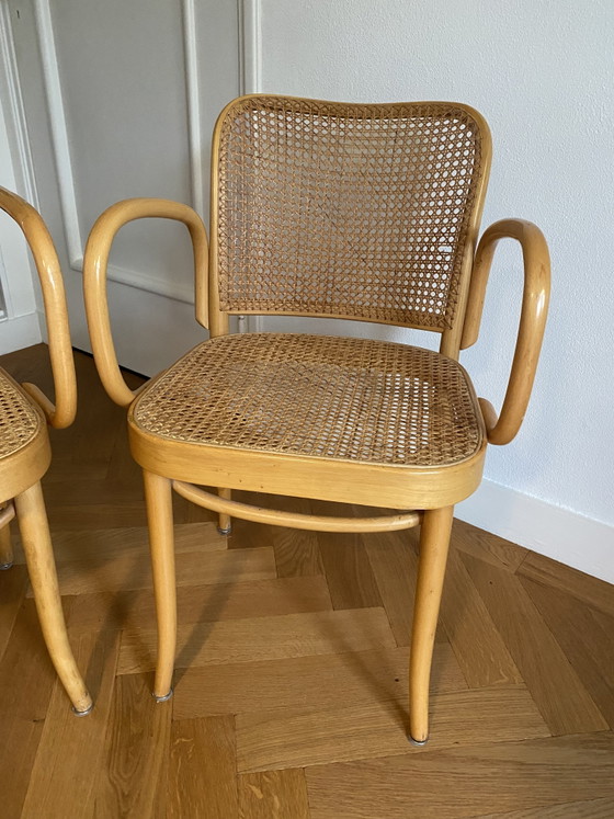 Three Thonet Chairs From The 90s – Dining chairs, Wood, Rattan (photo 6 of 10)