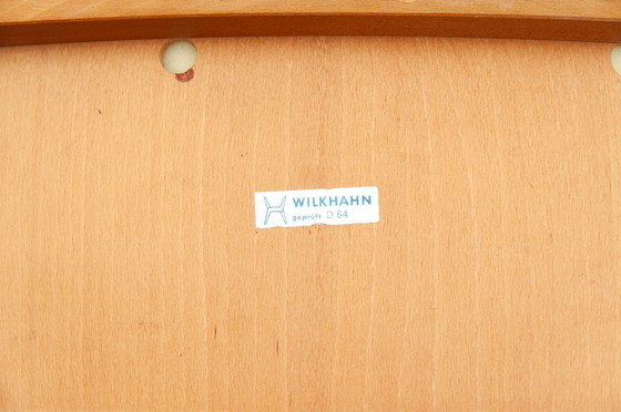 Image 1 of 4x C64 & 2x D64 eetkamerstoelen in teakhout van Hartmut Lohmeyer voor Wilkhahn (jaren 50)