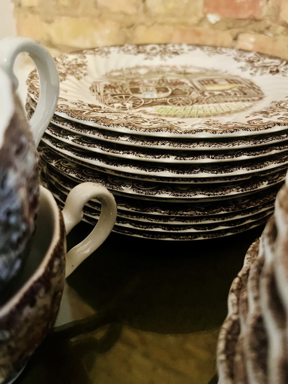 Vintage 'Coaching Scenes' Crockery - Johnson Brothers – Porcelain (photo 7 of 15)