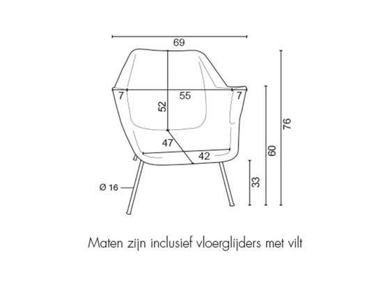 Gispen 416 Wit/Rood/Zwart – Kuipstoelen, Polyester (photo 2 of 5)