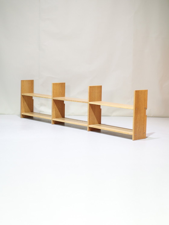 Image 1 of Eiken Wandsysteem Wandplanken Deens Vintage
